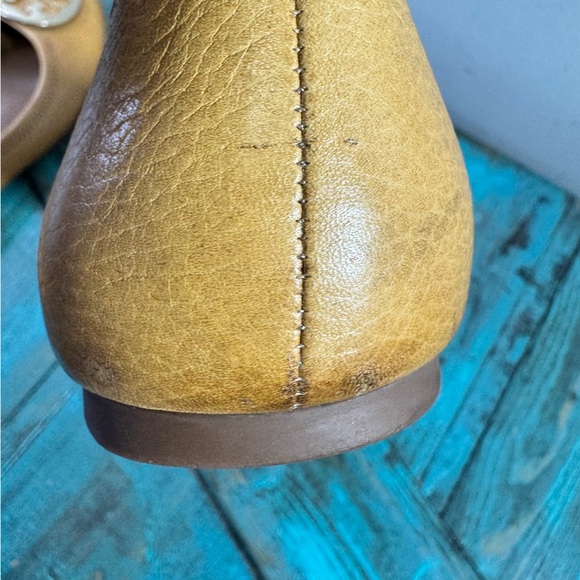 Tory Burch Tan Leather Chelsea Ballet Flats Size 11M - Picture 13 of 16